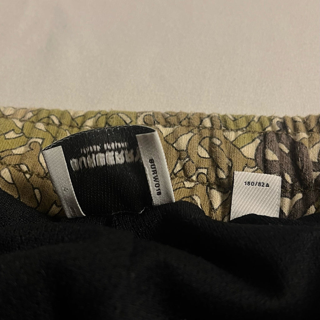 Rare Burberry Green Khaki Brown TB Monogram Loop-Back Cotton Shorts - M - Zone 2